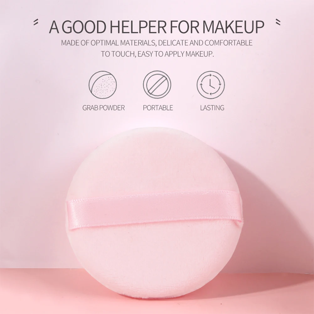 Poederdons Voor Poeder Foundation Crème Zachte Comfortabele Wasbare En Herbruikbare Met Storage Case Ronde Make-Up Puff Tool