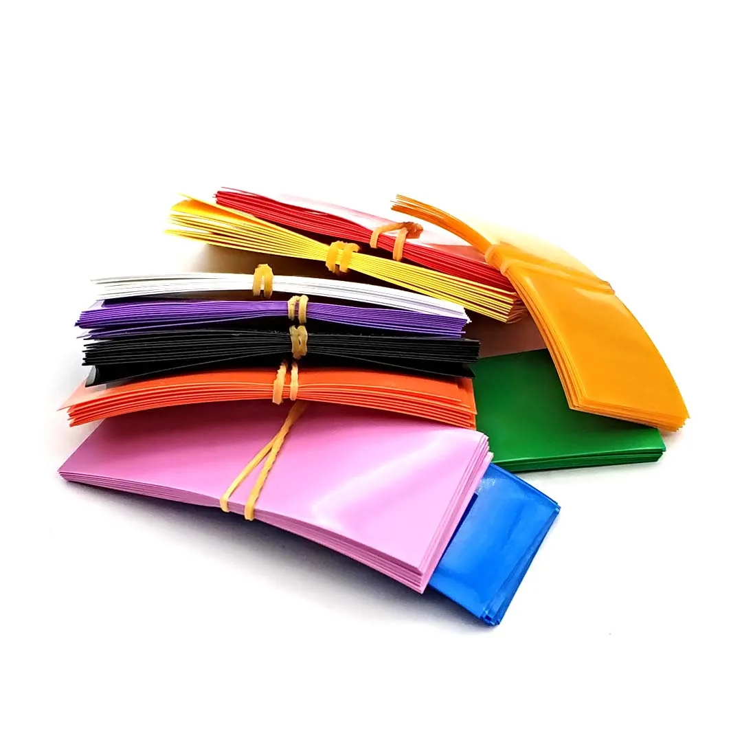 Pvcバッテリー熱収縮チューブ,事前にカットされたバッテリーカバー,18650