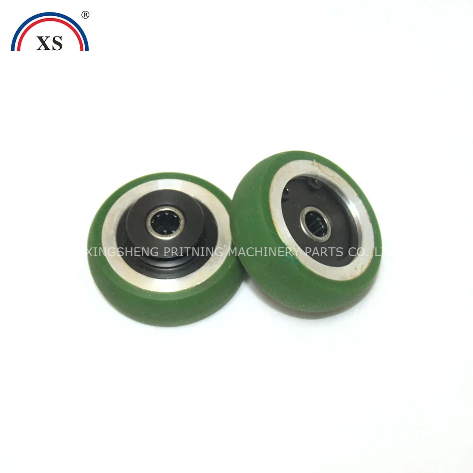 2 PIECES FREE SHIPPING RAPIDA RUBBER ROLLER FEEDER ROLLER TABLE RUNNER PRINTING MACHINE SPARE PARTS 48x16x10mm