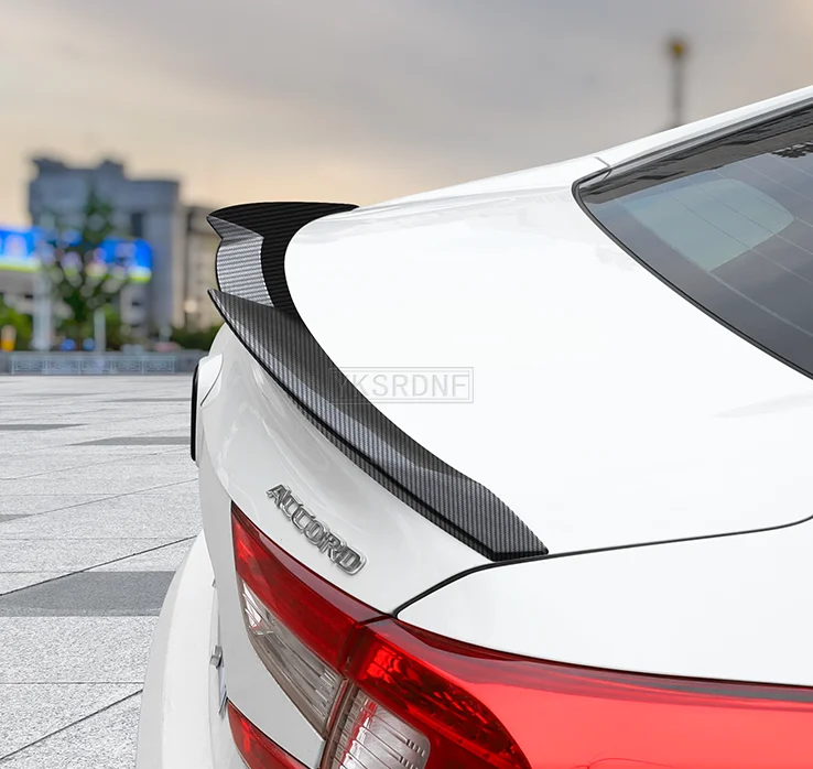 YKSRDNF For Honda Accord 10th Spoiler 2018-2019 Accord Spoiler ABS plastic Material Car Rear Wing Color Rear Spoiler