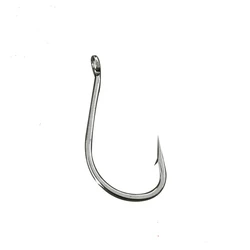 Fishhooks Wholesale By Bulk 2000pcs/lot Circle Eyed Fish Hook Silvery White Corn Grass Carp Raft Fishing Tackles Crucian Pesca