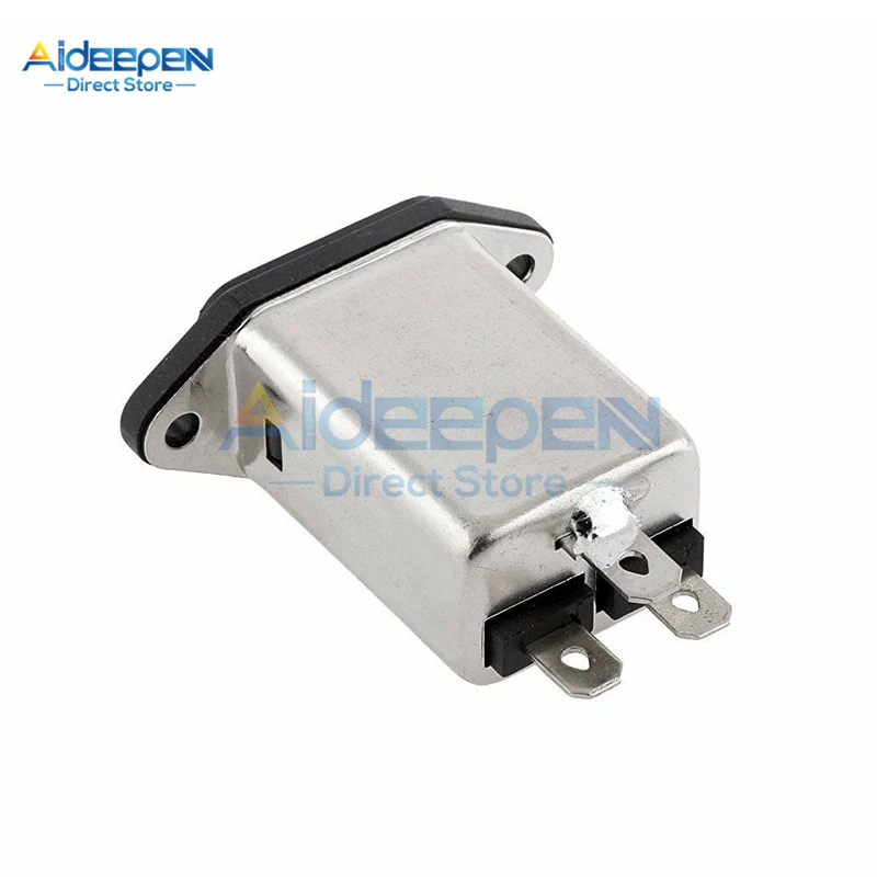 IEC مدخل وحدة AC مقبس الطاقة مع الصمامات EMI تصفية 10A AC 250V CW1D-10A-T القامع الطاقة خط الضوضاء تصفية المقبس