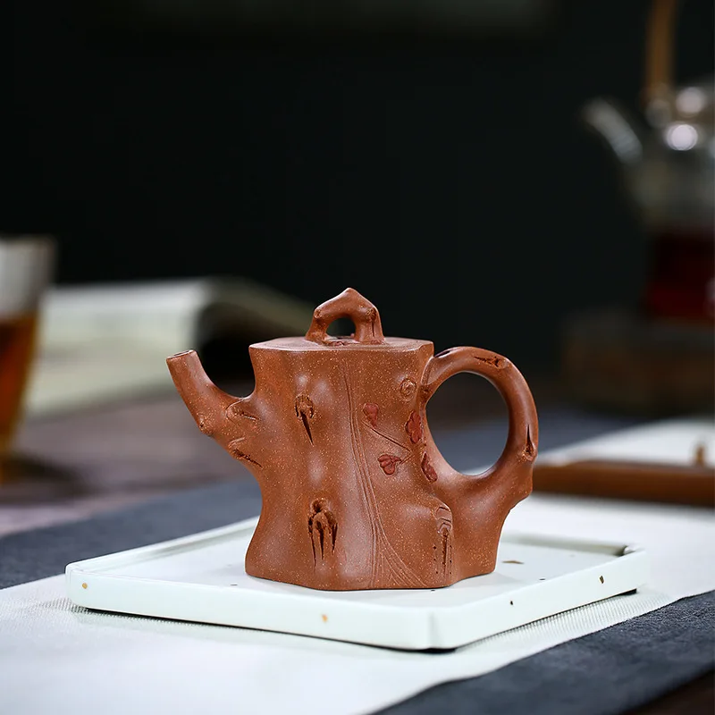 

Yixing purple clay teapot master Shao Yunqin pure manual raw ore downhill clay plum pile teapot home kungfu tea set