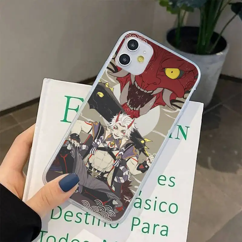 FHNBLJ Genshin Impact Anime Arataki Itto New Phone Case for iPhone 11 12 13 mini pro XS MAX 8 7 6 6S Plus X 5S SE 2020 XR case