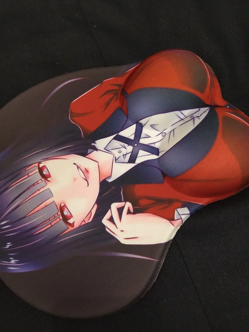 Anime Kakegurui Yumeko Jabami  3D Chest Silicone Wrist Rest Mouse Pad notebook PC Jabami Yumeko playmat