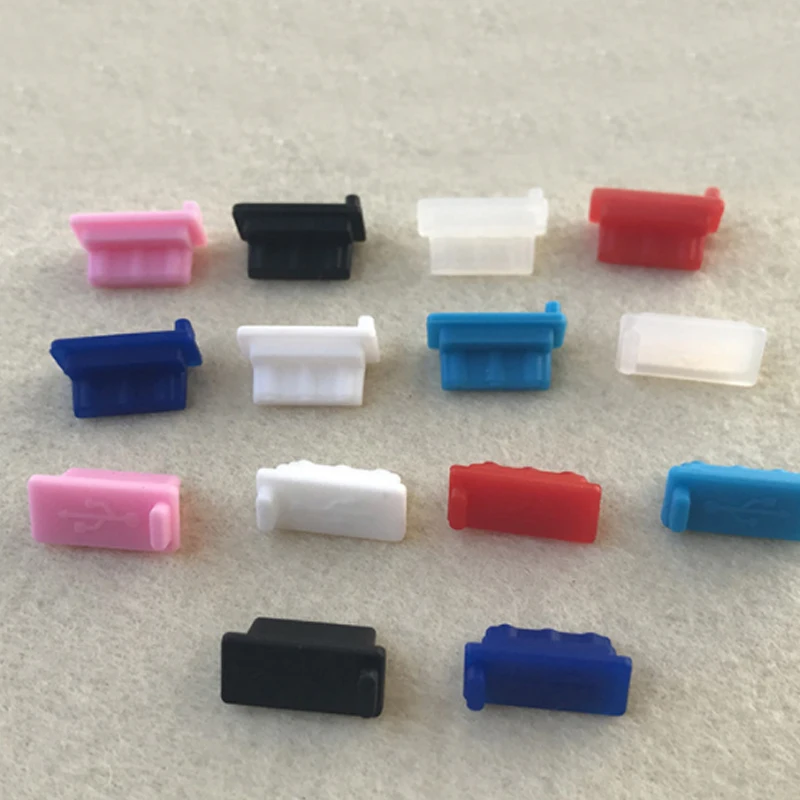 100 Uds USB tapón antipolvo puerto de cargador tapa USB agujero enchufe USB maestro tapa antipolvo silicona Protector a prueba de polvo Tablet PC Notebook
