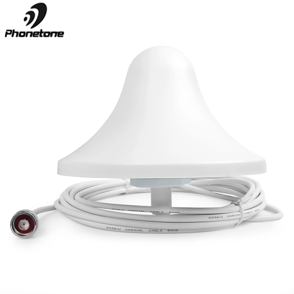 

GSM/CDMA 800-2500MHz 5dBi antenna Indoor Ceiling internal Antenna with N Male Connector 5m Cable for 3G Signal Booster Repeater