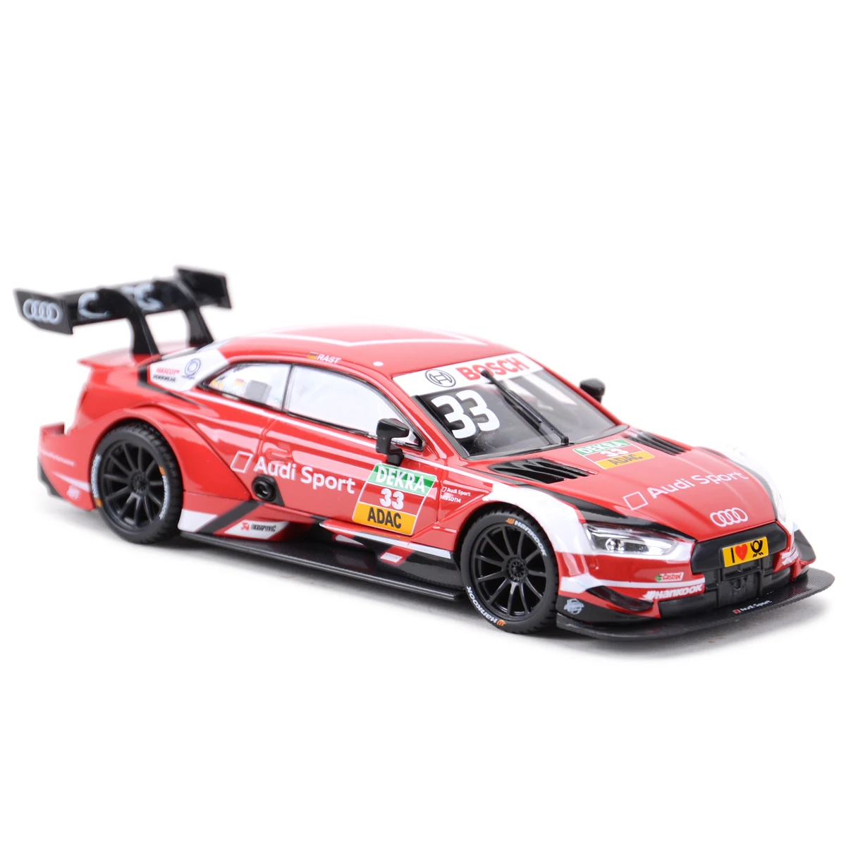 Bburago 1:32 2018 Audi Sport RS 5 DTM Static Die Cast Vehicles Collectible Model Car Toys