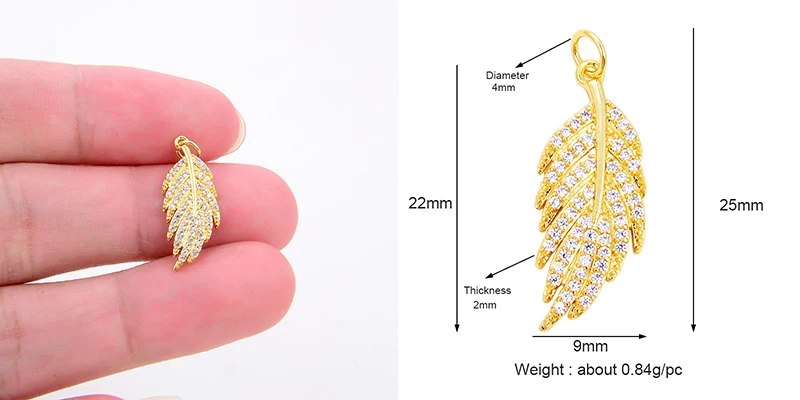 Pine Cone Lotus Coconut Tree Sun Flower Ginkgo Leaf 18K Gold Charm,Bracelet Earring Attachment Jewelry Components Findings L44