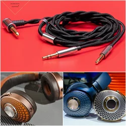 OFC Balanced Audio Cable For Focal STELLIA CLEAR MG CELESTEE RADIANCE Headphone 2.5 4.4mm Dual 3.5mm Plug 6.35mm Stereo 4Pin XLR