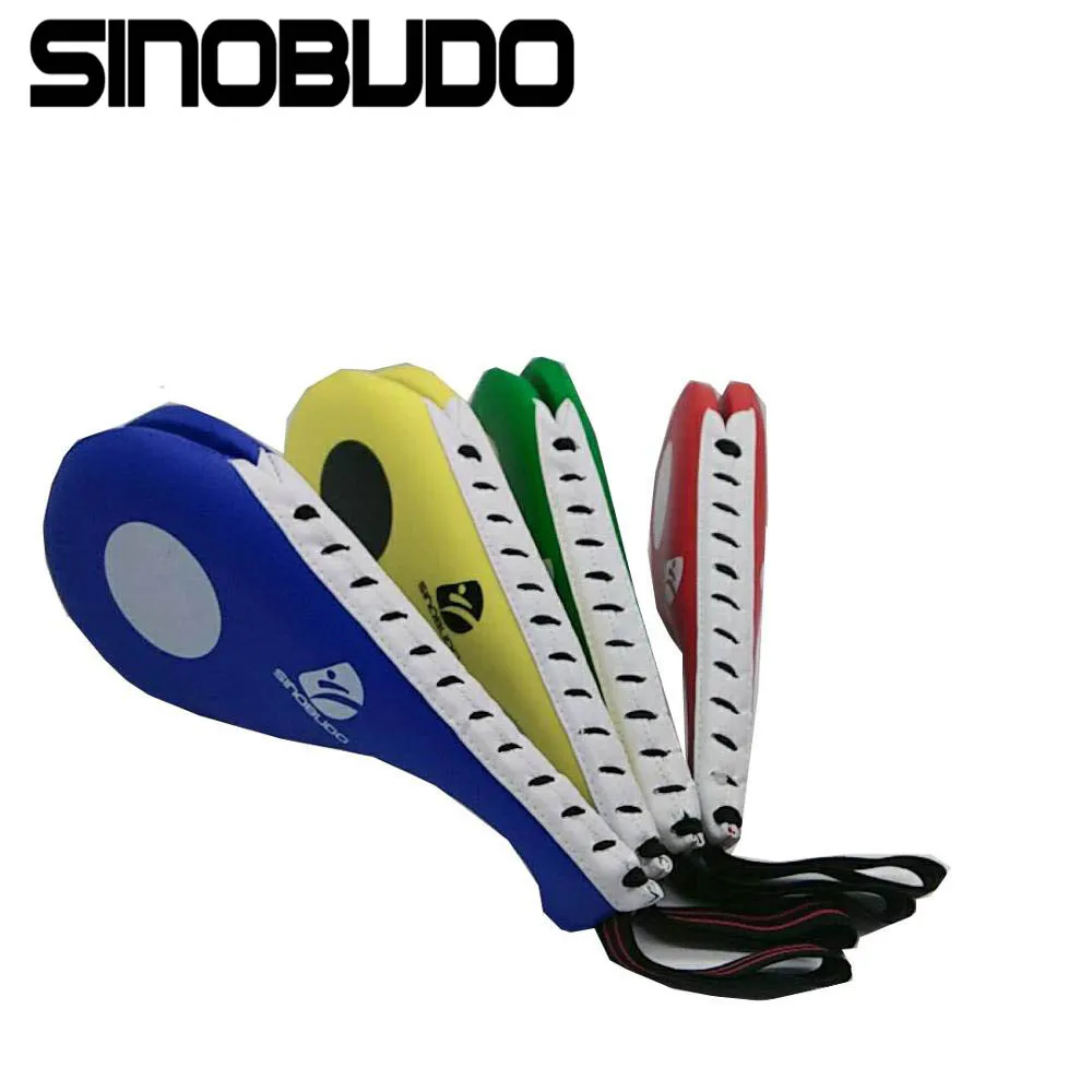 SINOBUDO Taekwondo Foot Target Double Kick Pad durevole Foot Target Boxing Sanda Training Hand Kick Pad sacco da boxe adulto Kid