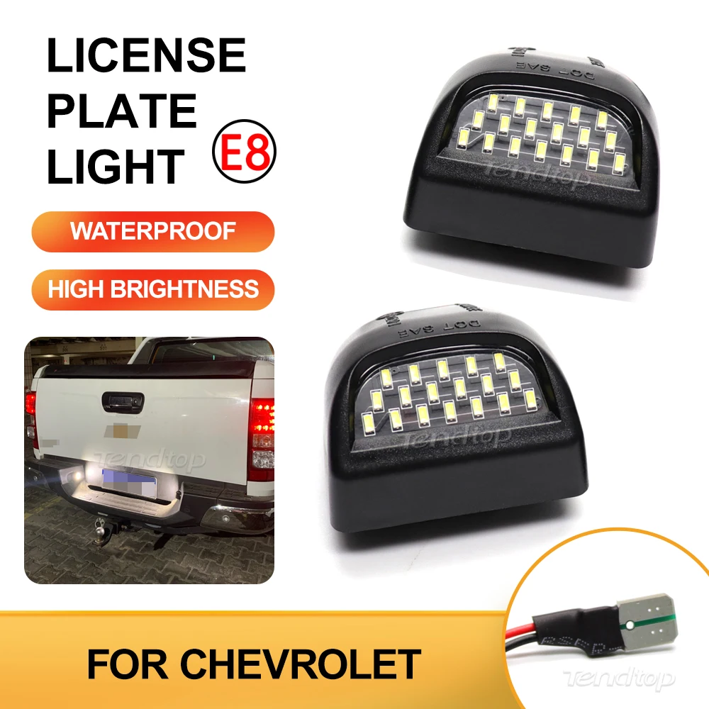 Bombillas LED sin Error, lámpara de número de matrícula, accesorios de iluminación para coche, para Chevrolet Silverado GMC Sierra 1500 2500 3500 camión