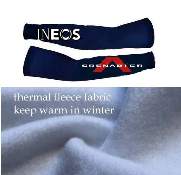 ONE PAIRS SPRING SUMMER/WINTER FLEECE THERMAL INEOS Grenadier Team Men's Cycling Arm Warmers