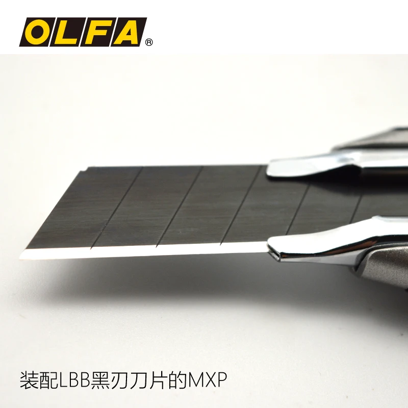 OLFA-cuchilla de corte afilado de 18mm, cuchilla negra de LBB-10 japonés, cuchilla de repuesto, 10 piezas