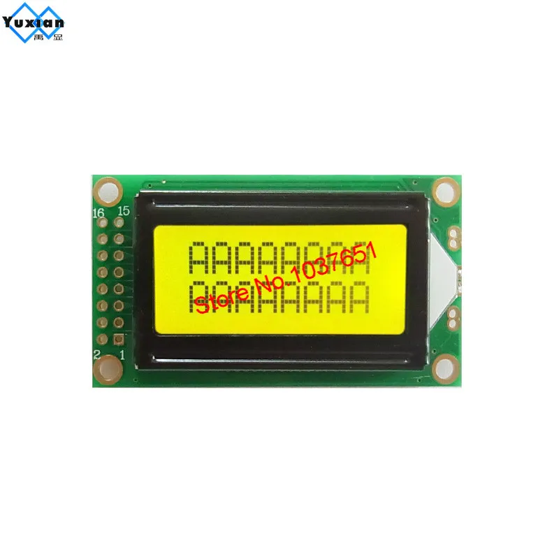 LCD 디스플레이, 8X2 0802A Charper16pin, 58x32mm, SPLC780D1