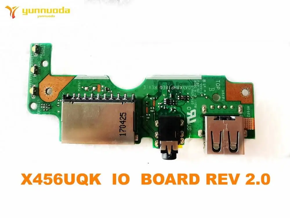 Original For ASUS X456UQK USB AUDIO SD CARD BOARD X456UQK IO BOARD REV 2.0 Tested good free shipping