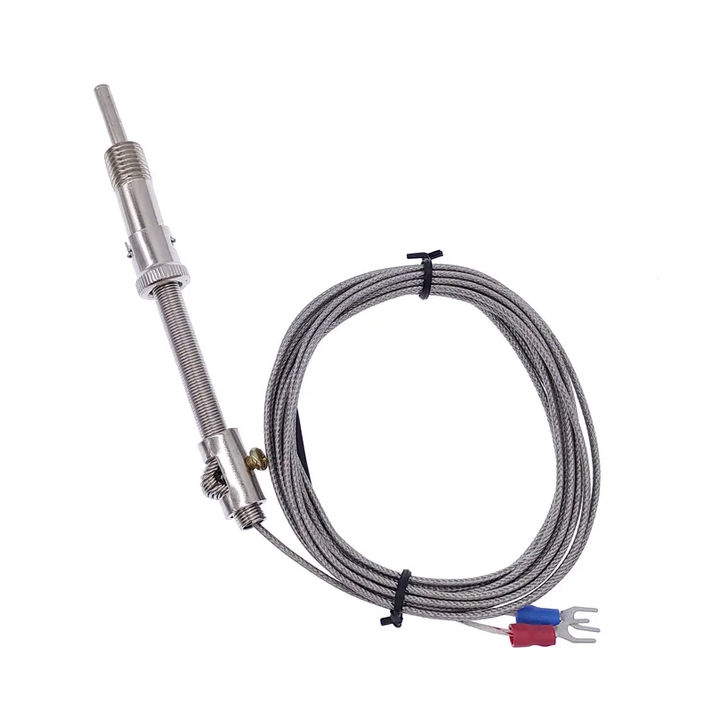 30mm K type thermocouple probe type thermocouple sensor  stainless steel thermocouple 1m 2m 3m 4m 5m cable 0-400℃ image 3