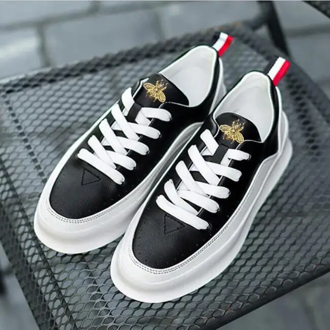 NEW Fashion Celebrity Stars Men Casual Shoes Lace-up Kanye Vulcanize Shoes Zipper Spring Autumn Black Platform Sneakers A86