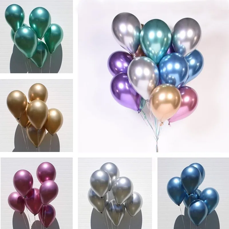 

20pcs 10inch Gold Sliver Black Latex Balloons Wedding Decorations Adult Helium Ballons Birthday Party Decorations Kids Toy