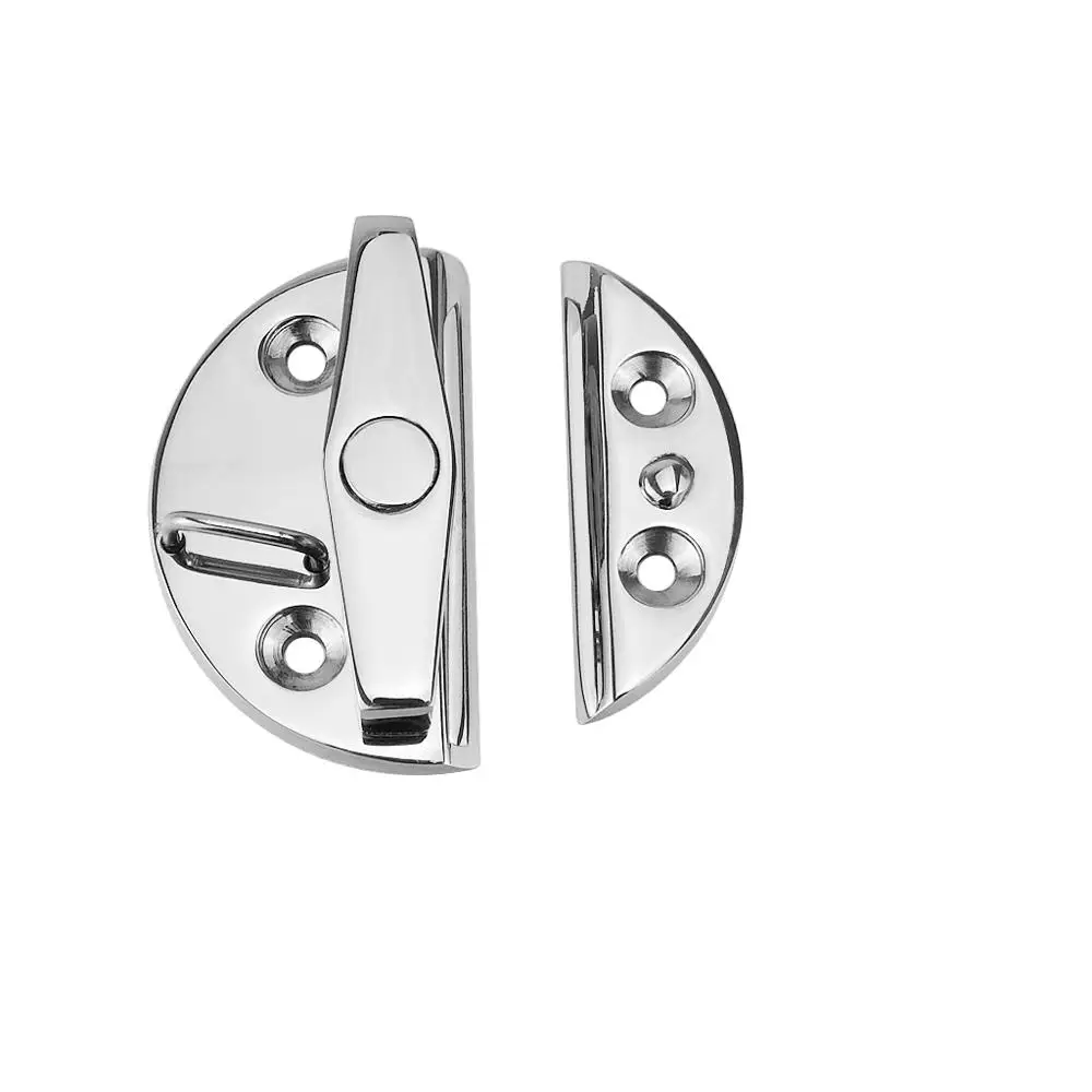 Marine Hardware Boat Accessories 316 Stainless Steel Boat Door Cabinet Latch Round Turn Button Twist Catch Latch Ship Yacht Hot