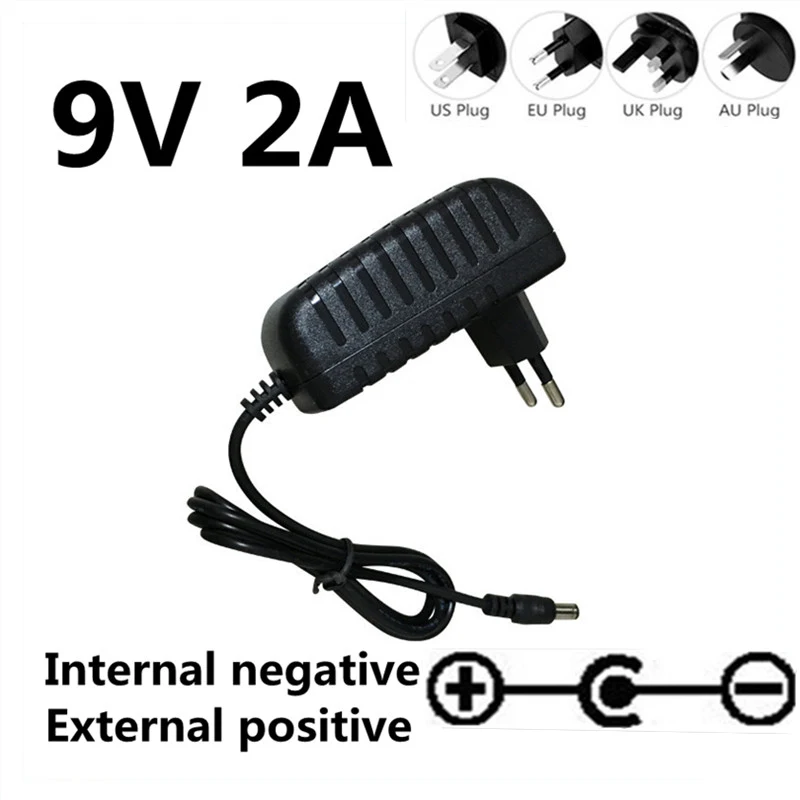 Reverse polarity AC/DC 9V 2A HISPEEDIDO New Replacement adapter power supply Charger for sega megadrive 1 MD1 Genesis 1