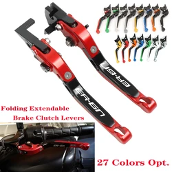 For KAWASAK ER6N ER-6N ER 6N 2006 2007 2008 Motorcycle Accessories Aluminum Folding Extendable Brake Clutch Levers LOGO ER-6N