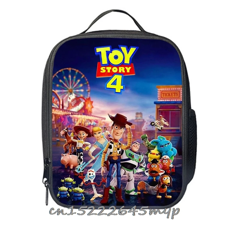 Toy 4 Story Print pranzo al sacco isolato Tote Bag termici Picnic Food Lunch box bag per donna ragazze donna bambini Disney