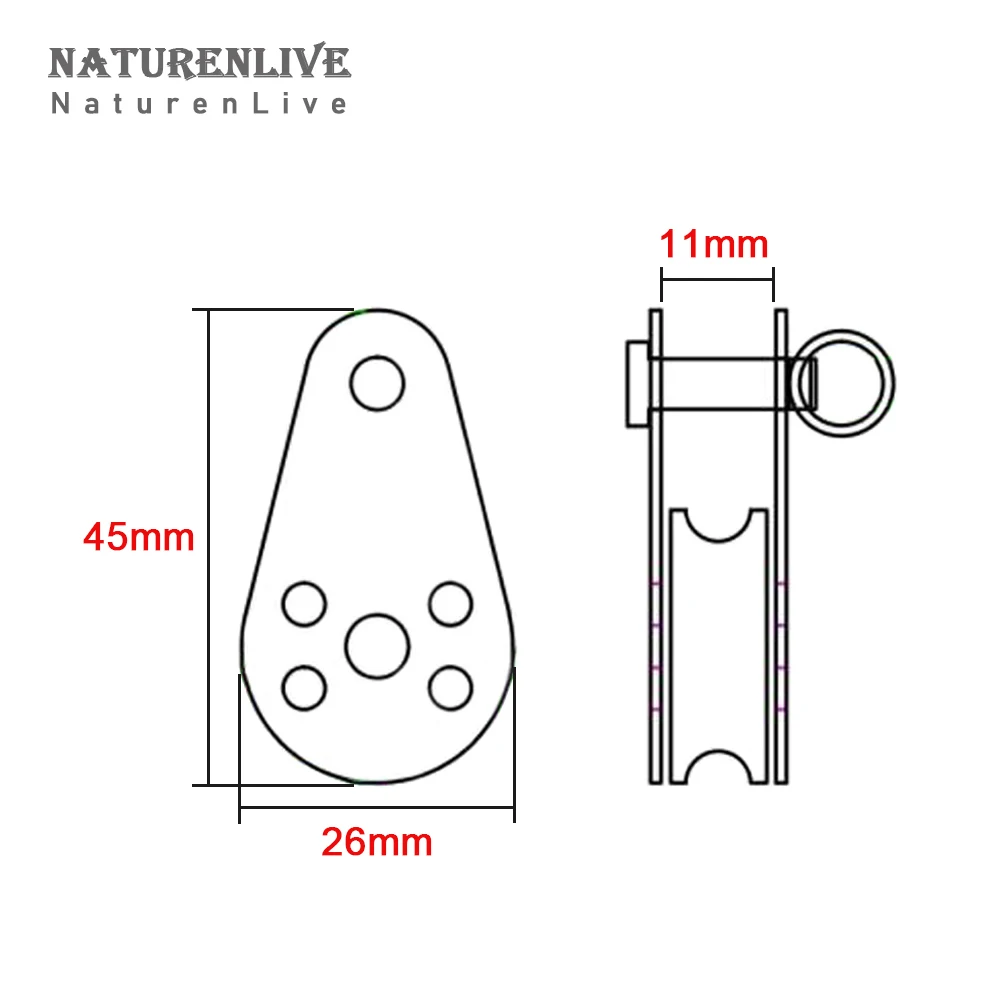 2/4Pcs 316 Stainless Steel Single Pulley Blocks Removable Pulley Nylon Pulley for Washing Line Sailing Dock Hanging Lifting