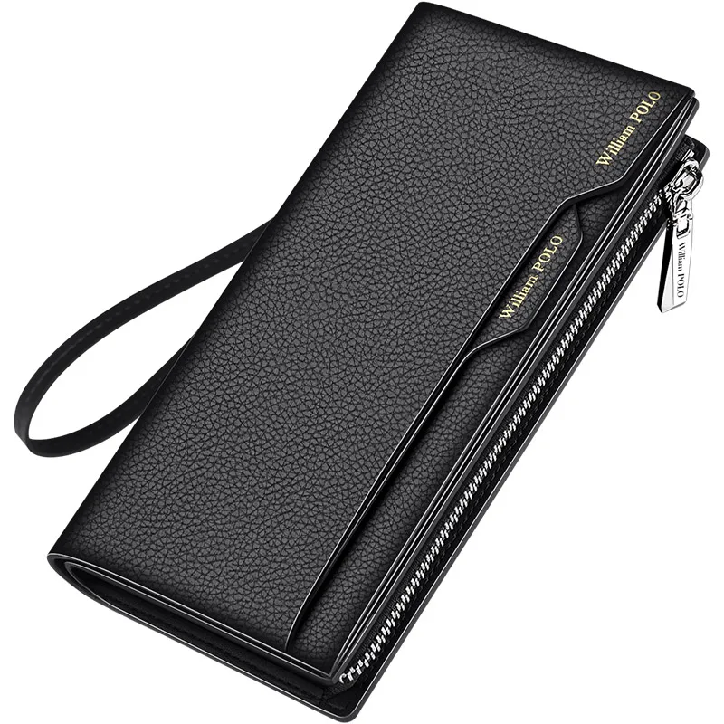 Leather multifunctional wallet men's Long Wallet large capacity Fashion Wallet