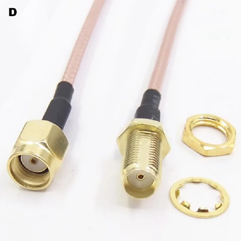 

RPSMA J Male to SMA K Female Connection Cable Antenna Extension Cable Coaxia Cable RG316,10cm 15cm 20cm 25cm 30cm 40cm