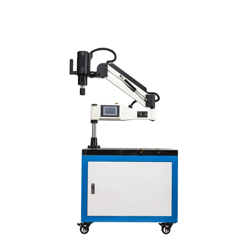 2019 High Quality 220V Vertical Electric Tapping Machine Arm Collet M3-M16 Motor With English Panel(Worktable not included)