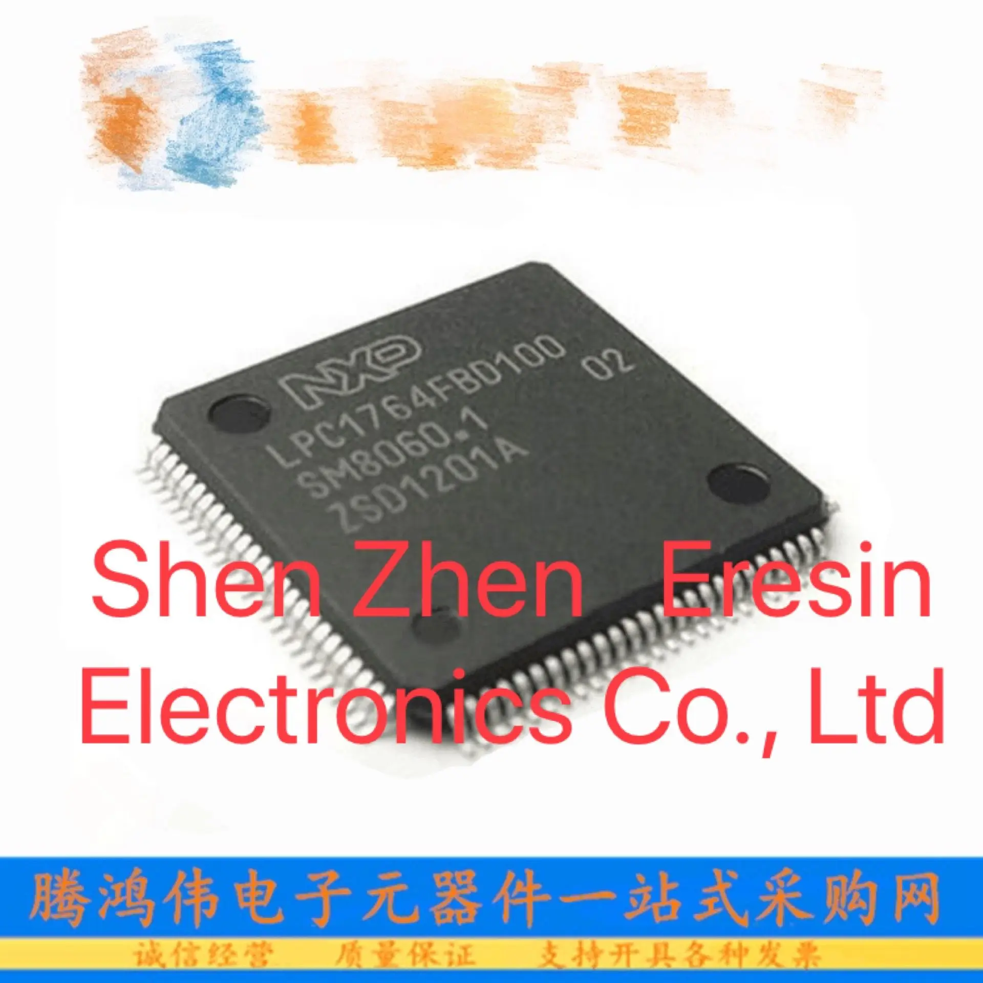 Free shipping   1PCS/LOT LPC1764FBD100     LPC1764   QFP100    New and original