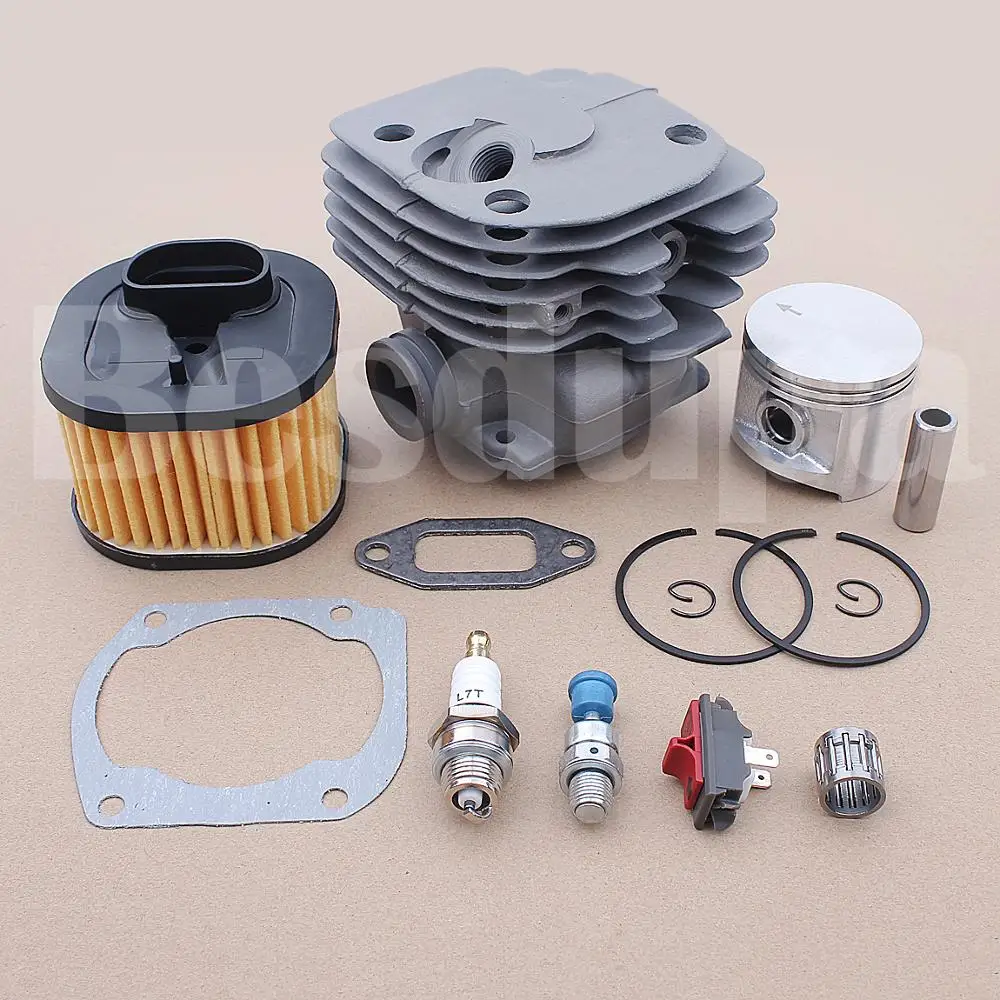 50mm Cylinder Piston Air Filter Switch Kit For Husqvarna 362 365 371 372 372XP Chainsaw 503 81 80 01 w Decompression Valve