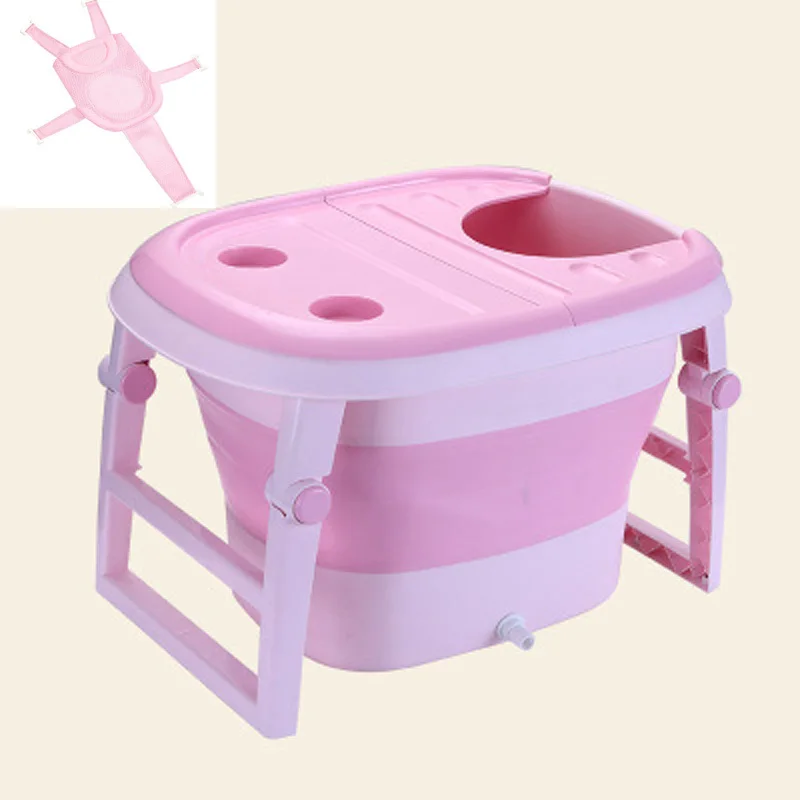 Newborn Baby Take A Bath Bathtub Non-Slip Foot Bath Bucket Folding Bathroom Portable Large Capacity Bath tub Swimming Pool