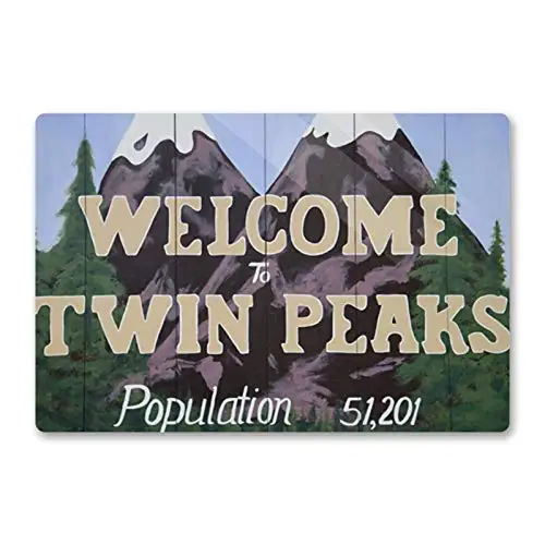 

Welcome to Twin Peaks Metal Wall Poster Tin Sign Vintage BBQ Restaurant Dinner Room Cafe Shop Decor