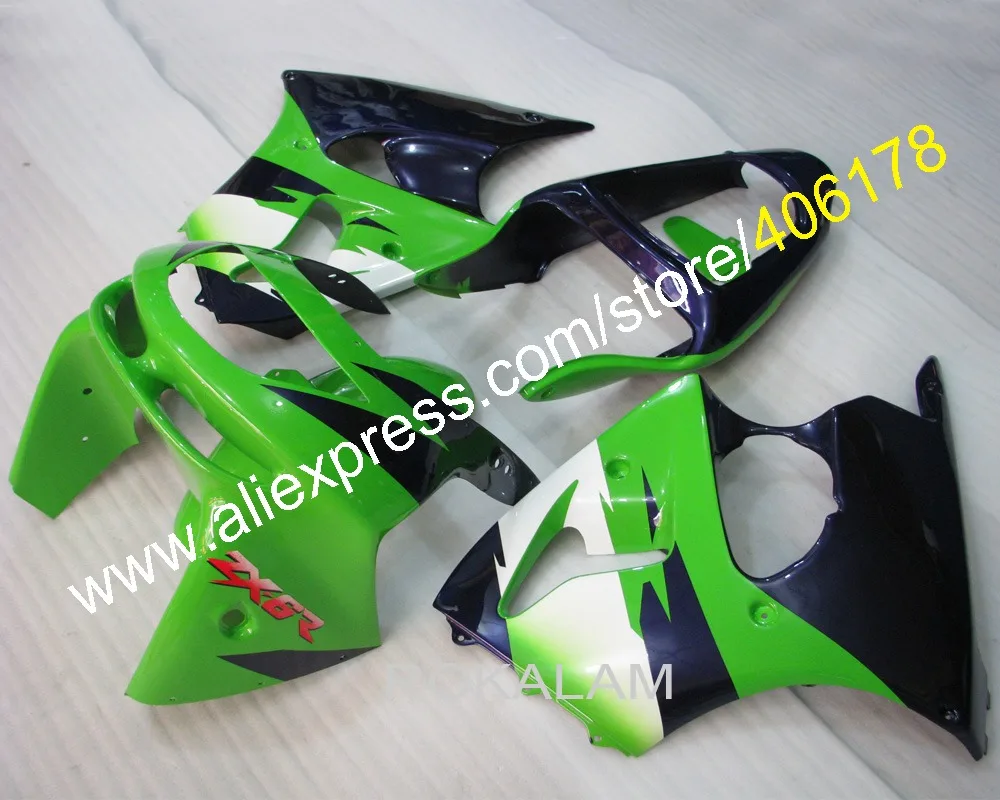 Wholesale New Hot Fairing For Kawasaki Ninja ZX6R 1998 1999 ZX-6R 98-99 ZX 6R 98 99 Green Purple Full Fairing Kits