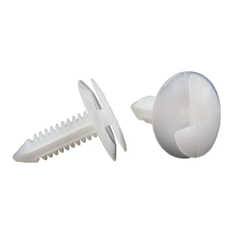 30pcs Car Vehicle White Plastic Retainer Rivet Push in 8mm Door Panel Trim Fastener Clip