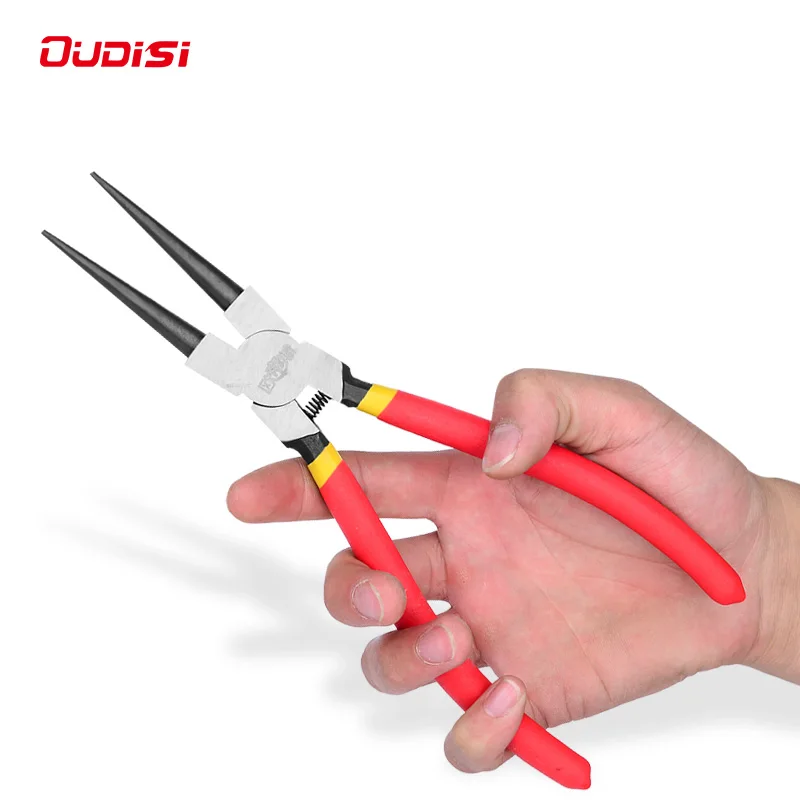 4PCS Retaining Clip Internal External Spring Bent Straight Snap Ring Disassembly Practical Circlip Pliers Set Home Crimp Tool