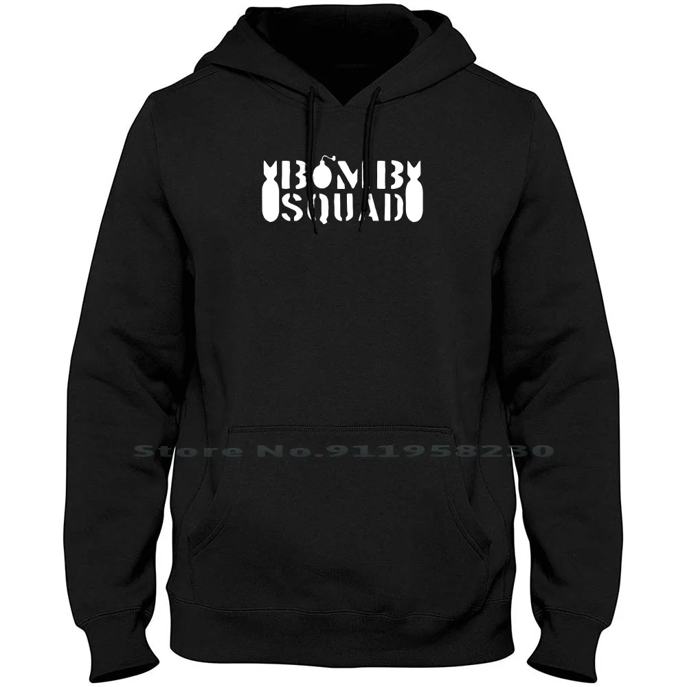 Bomb Squad Men Women Hoodie Sweater 6XL Big Size Cotton Bomb Squad Symbol Slogan Squad Logan Tage Quad Joke Bomb Age Ade Om