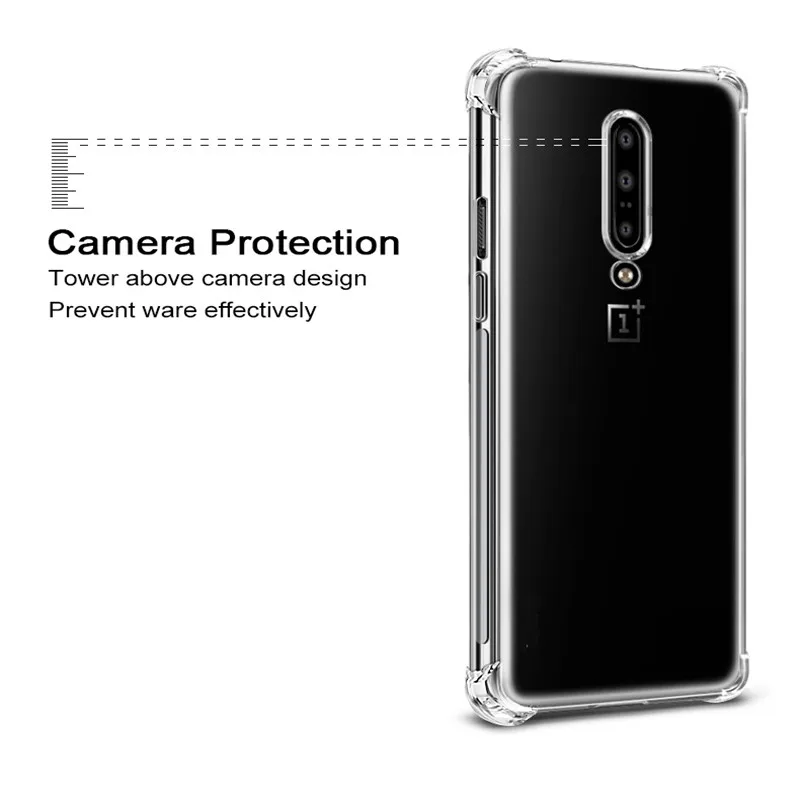 For Oneplus 9 8 7 7t Pro 8T 9R Nord N10 N100 Z 6 5 3 6T 5T Case Air Cushion TPU Soft Silicone Clear Shockproof Cover