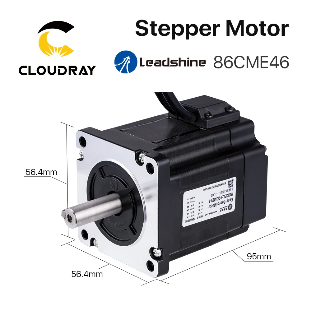 Imagem -04 - Leadshine Nema 34 Circuito Fechado Motor Deslizante 4.6n. m 6.0a com Codificador 86cme46 para Cnc Roteador Gravura