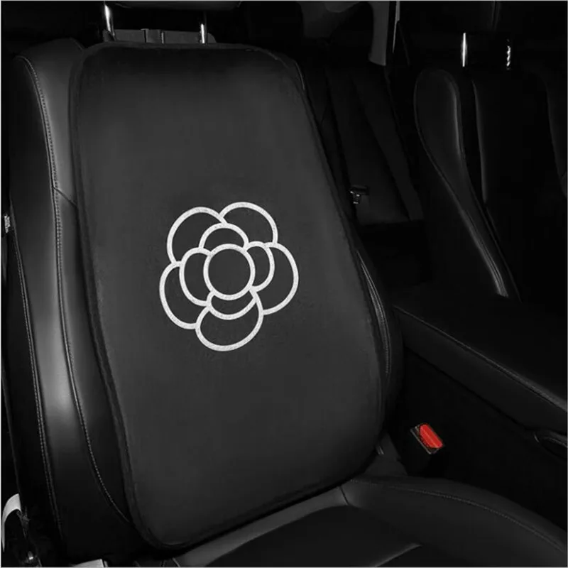 Plush Camellia Fashion Winter Autumn Car Interior Accessories Cute Car Seat Cushion Cover Ladies