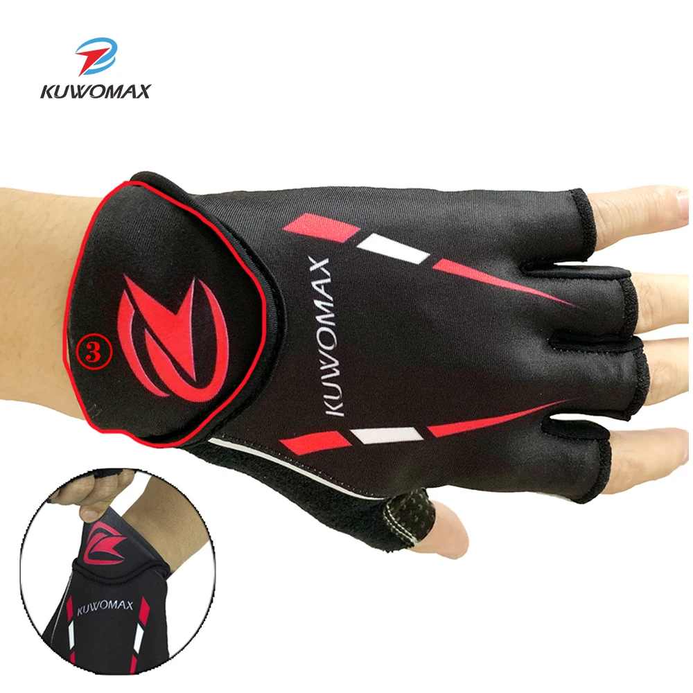 KUWOMAX-MTB Cycling Gloves for Men and Women, Half Finger Gel, Silicone, Anti-Slip, Bike Sports Accessories, Summer