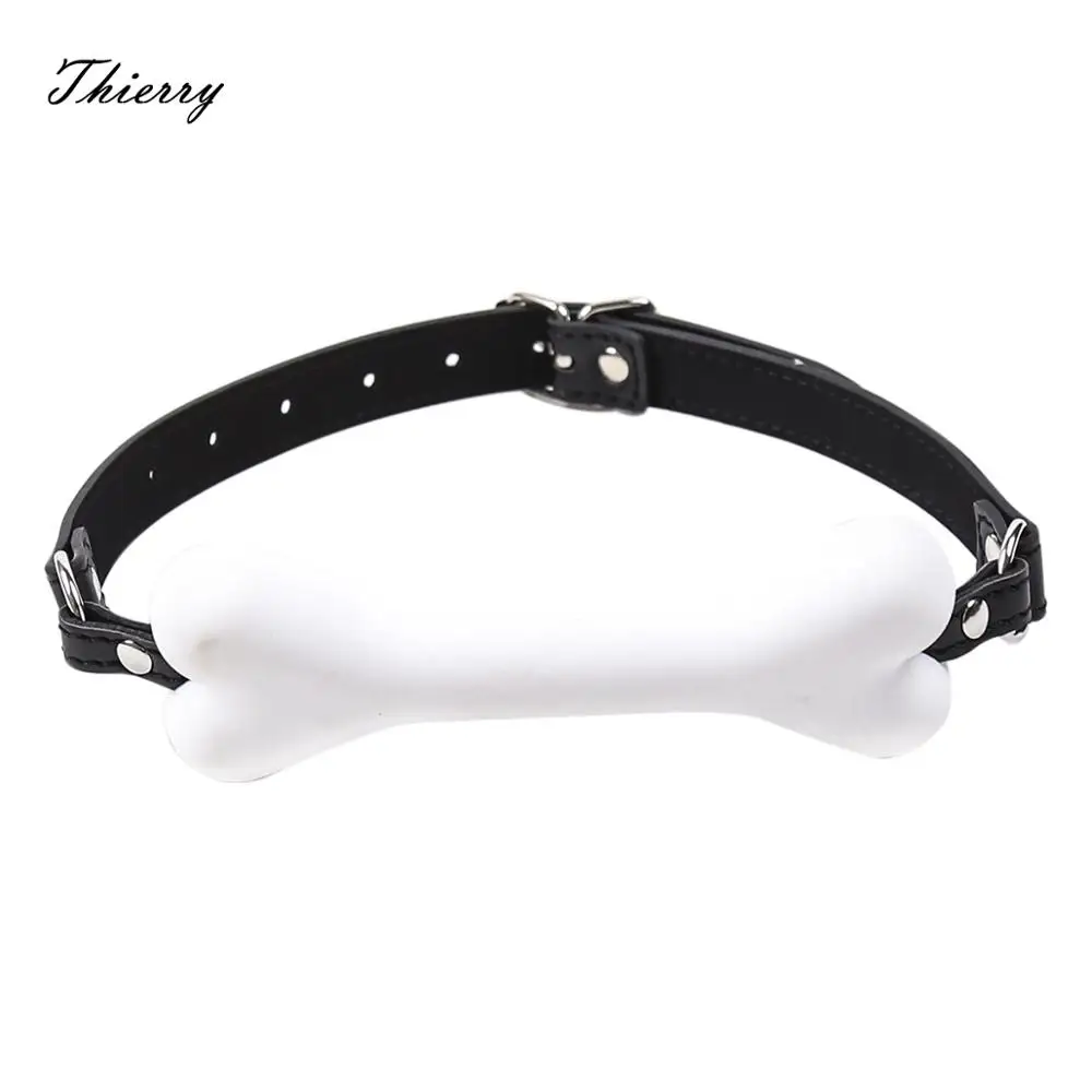 Thierry Big Size Silicone Dog Bone Bite Gag Mouth Sexual Bondage ,Roleplay and Adult erotic Play Sex Toys for Couples Adult Game