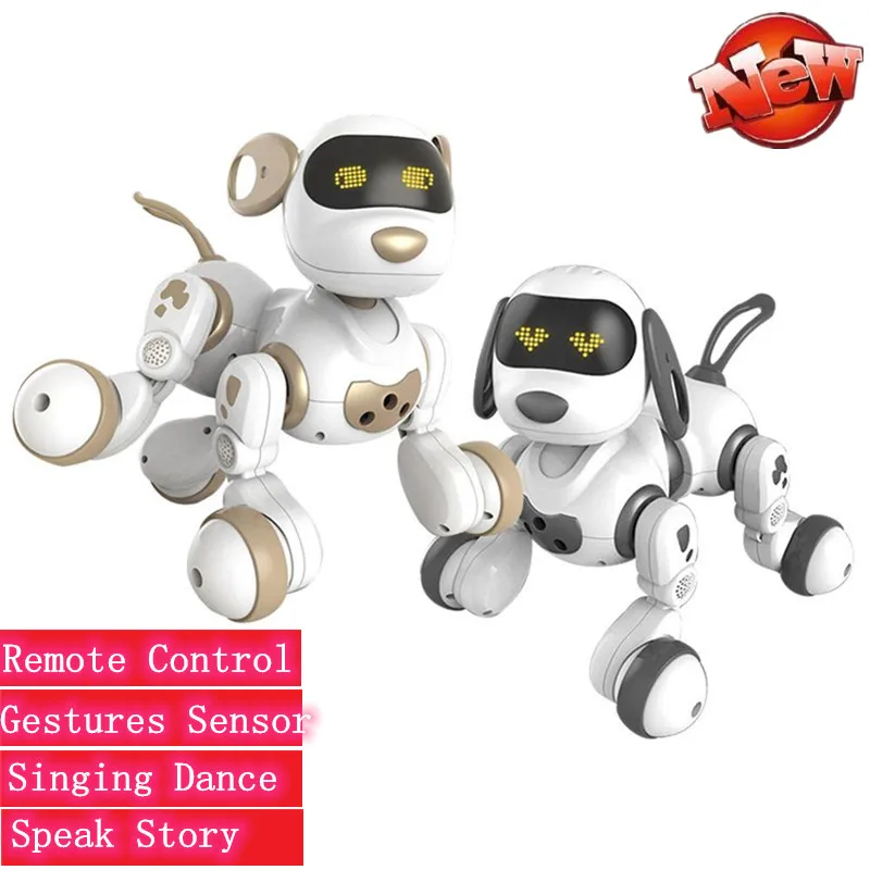 

Intelligent Robot Dog Toy Can Talking Walk Singing Dancing Interactive Cute Puppy Electronic Pet Animal Model Play With Kid toy