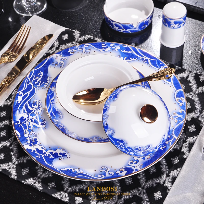 Golden Penh Sea Cucumber, Bird's Nest, Shark's Fin and Abalone Cup Dessert Ceramic Stew Cup with Cover Hotel Tableware Stew a So