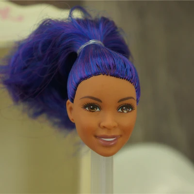 002 1/6 27cm doll head gift for girl collection toy with hair baby head make-up nuannuanmengwu dongcheng qibaoleyuan