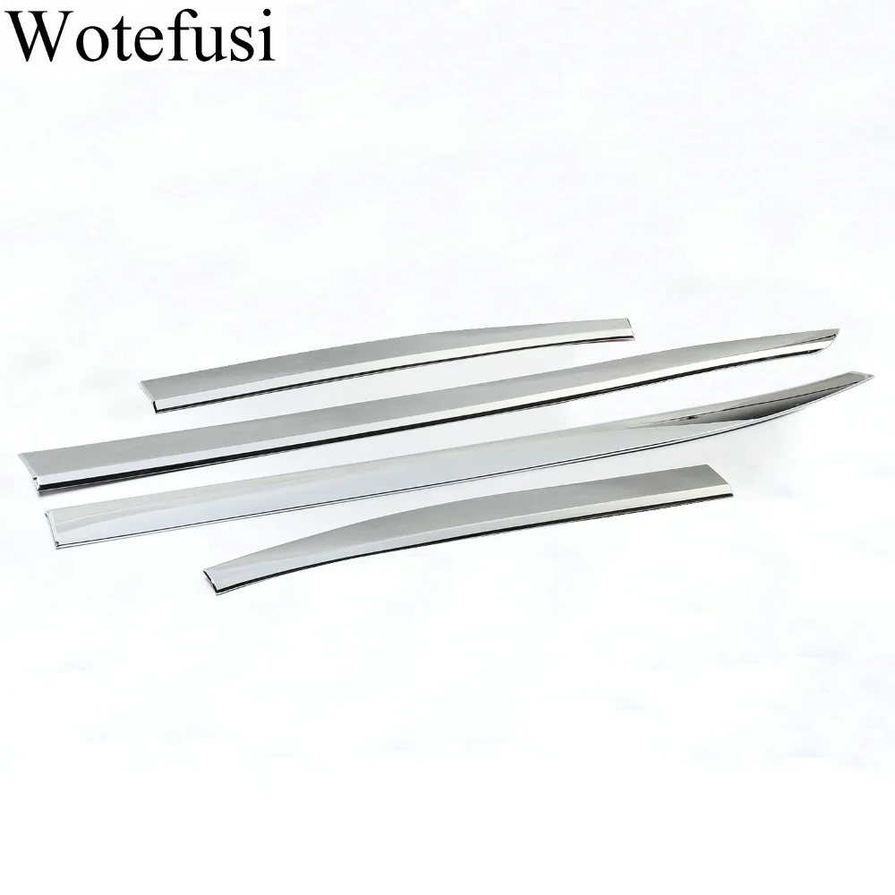 

Wotefusi 4PCS Chrome Side Door Sill Molding Cover Body Trim For 2016 2017 Jeep Renegade[QPA500]