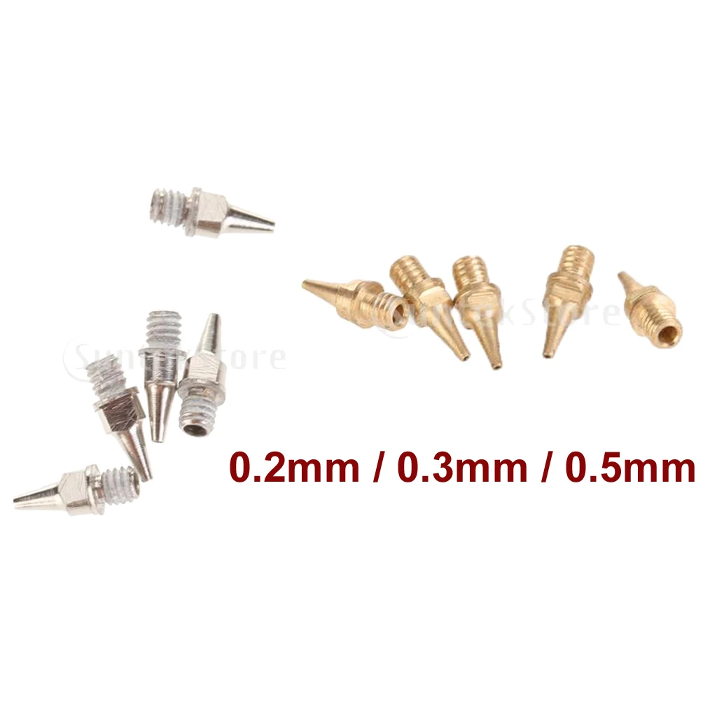 

5x Sturdy Airbrush Nozzle Machine Replacement Tip For Airbrush Accessory