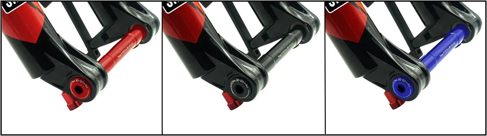 HEPPE Fahrrad Vorderradgabel Steckachse MTB Gabel Zylinderschaft M15 Steckachse Spieß Mehrfarbige Achse für 15x100 15x110 ROCKSHOX Gabel – Detail 11